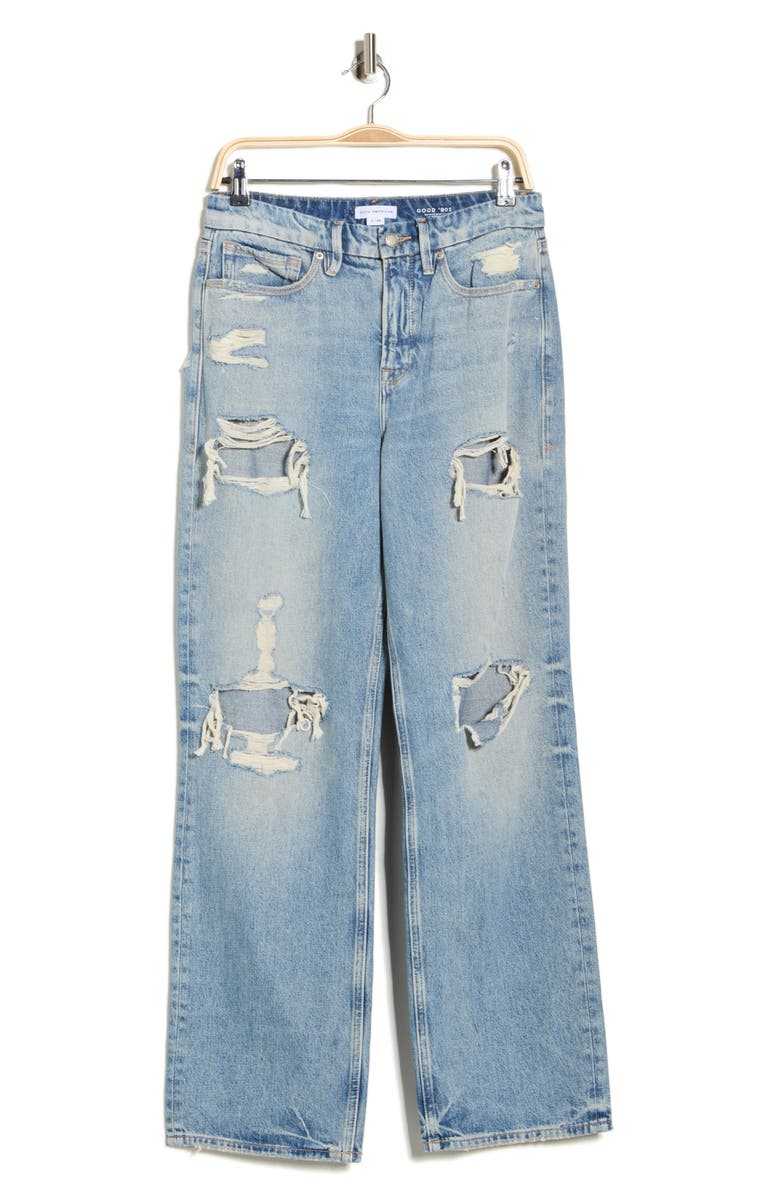 Good American Good '90s Relaxed Jeans, Alternate, color, Indigo962