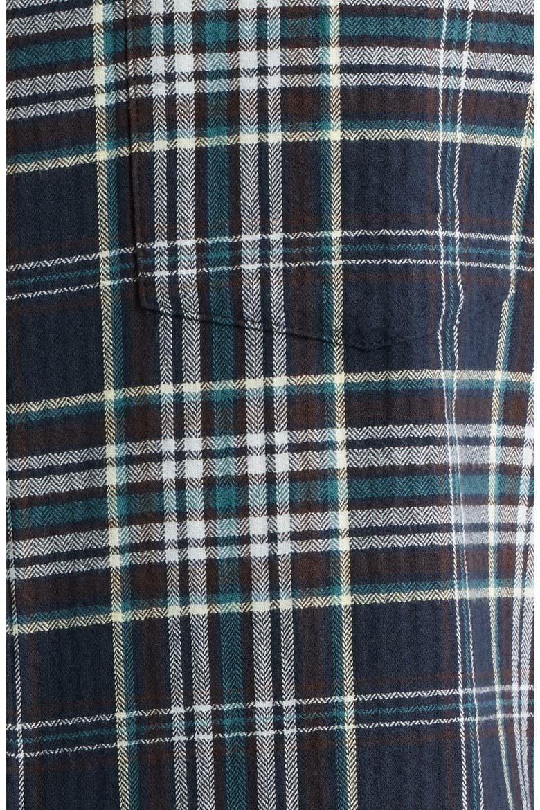 Shelly Seersucker Button-Up Shirt, Alternate, color, NAVY / MULTI