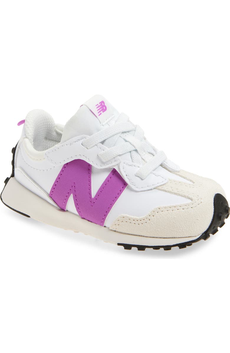 New Balance Kids' 327 Sneaker, Main, color, White/ Passion Fruit