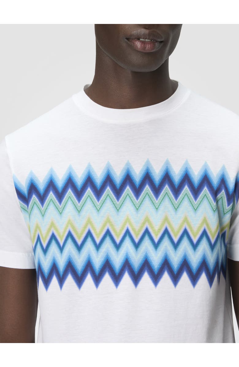 Missoni Short Sleeve T-shirt With Zigzag Insert, Alternate, color, Multicoloured