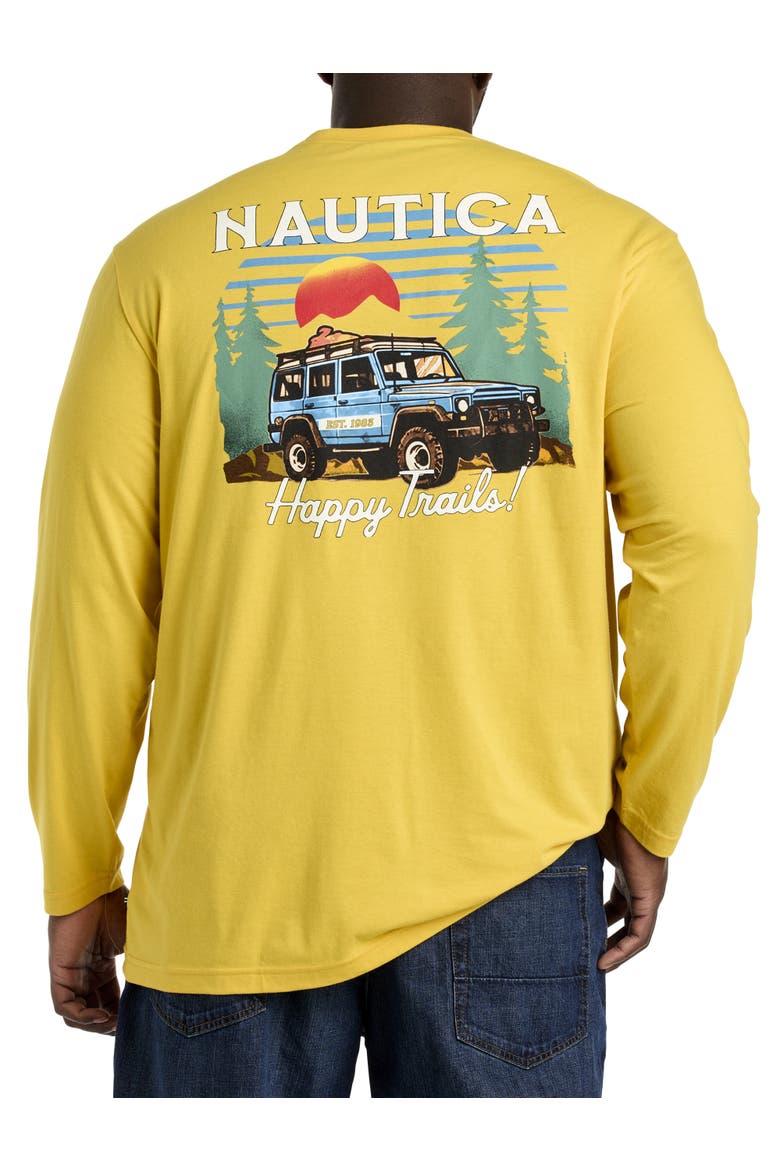 Happy Trails Long-Sleeve Graphic Tee, Alternate, color, LIGHTNING GOLD