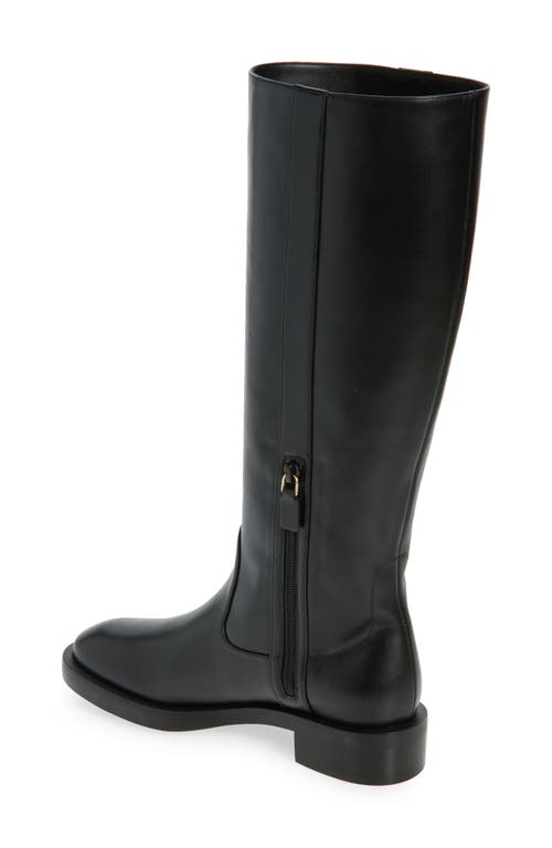 Stuart Weitzman Lenora Leather Knee Boots In Black