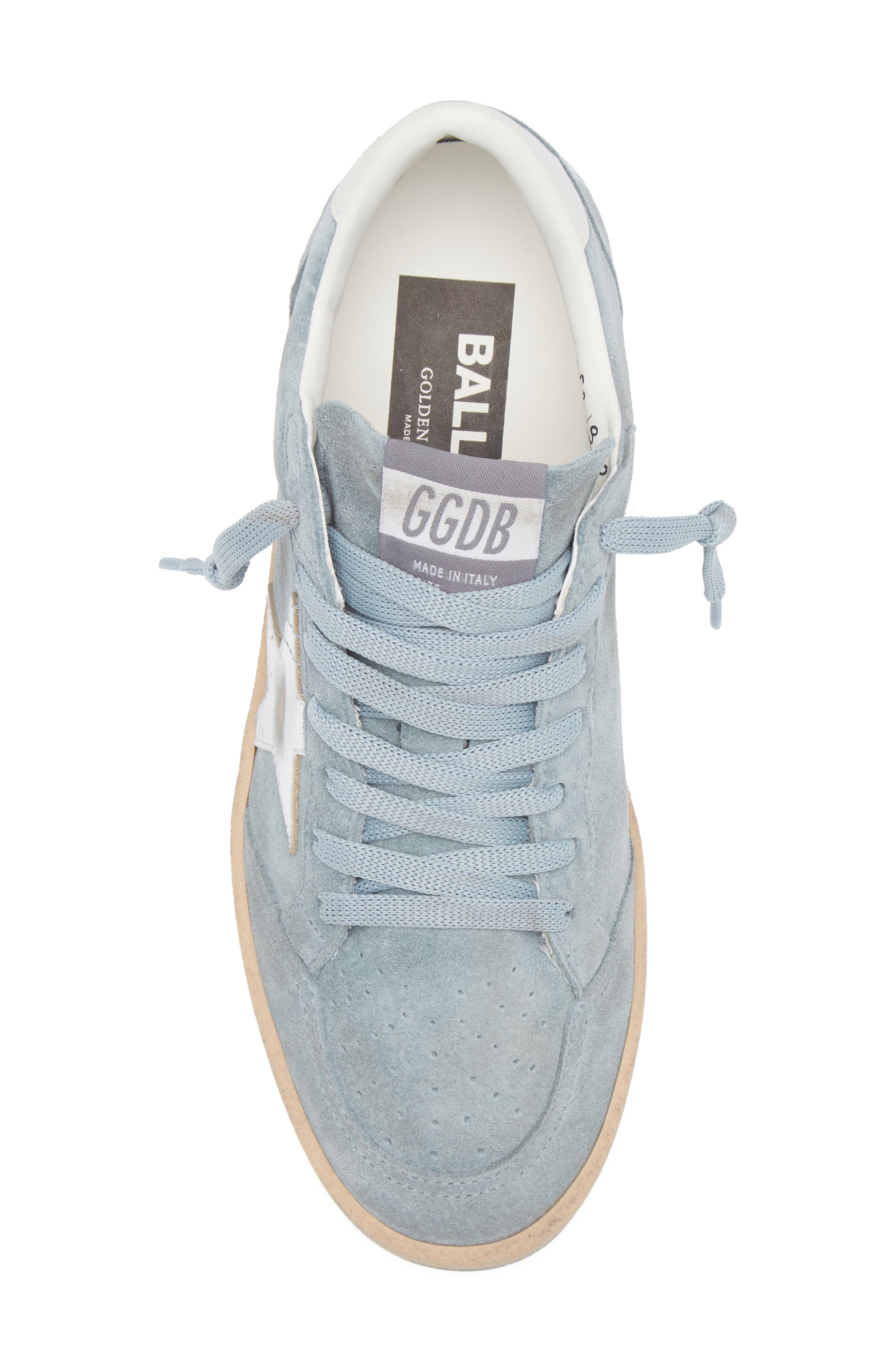 Golden Goose Ball Star Sneaker, Alternate, color, Blue/ Silver