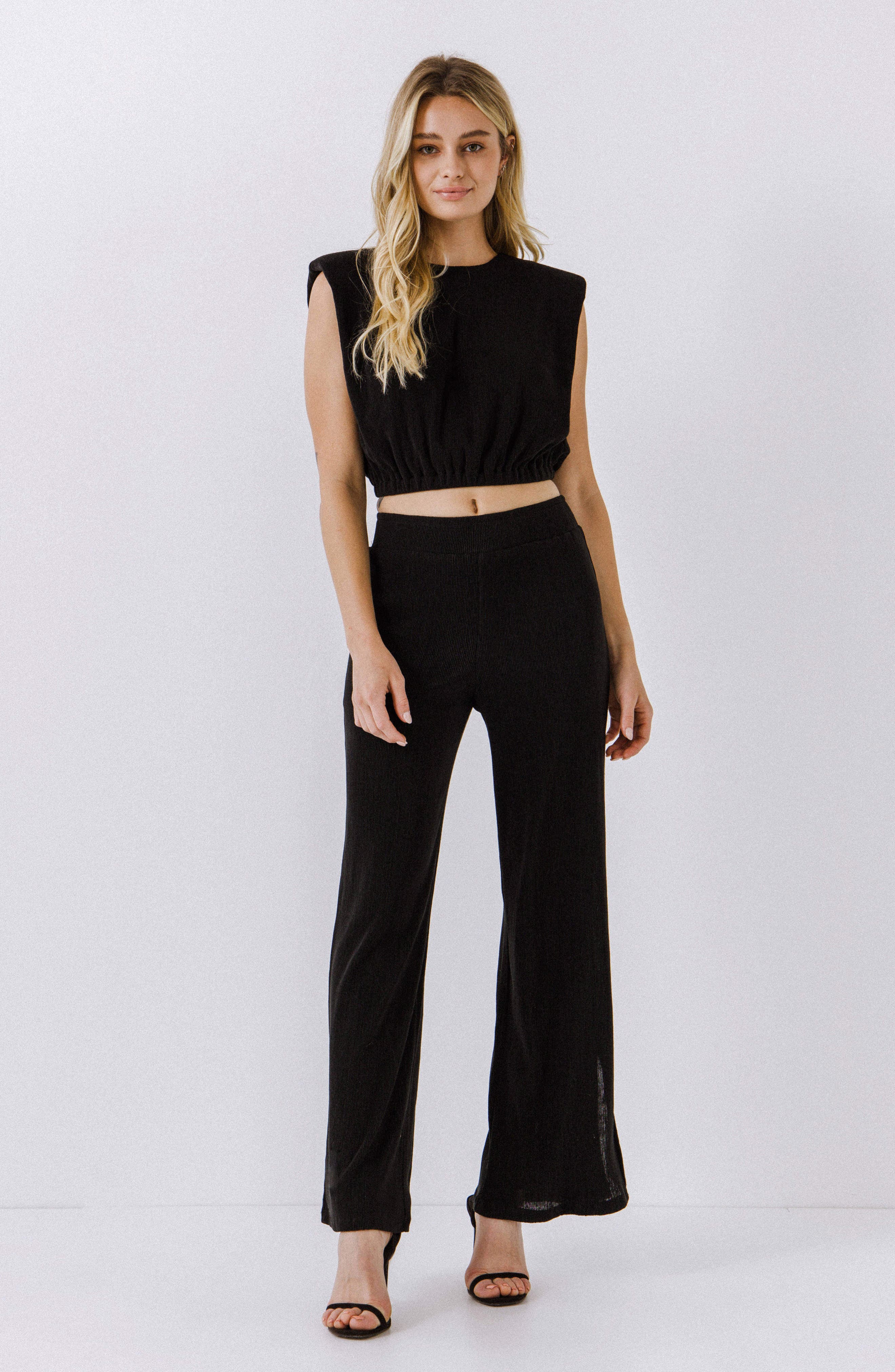 Endless Rose Rib Flare Pants (Women) | Nordstrom