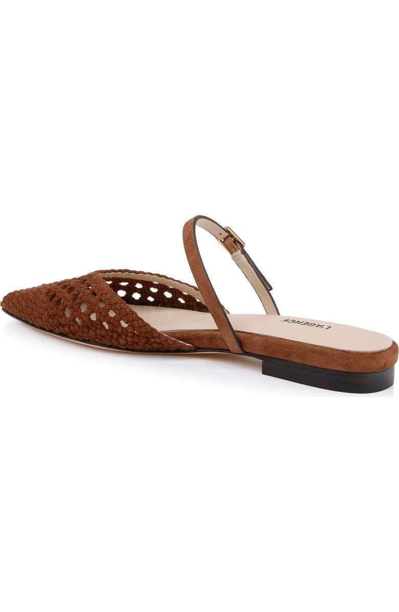 L'AGENCE Jacklyn Mary Jane Pointed Cap Toe Mule, Alternate, color, Buckskin Suede