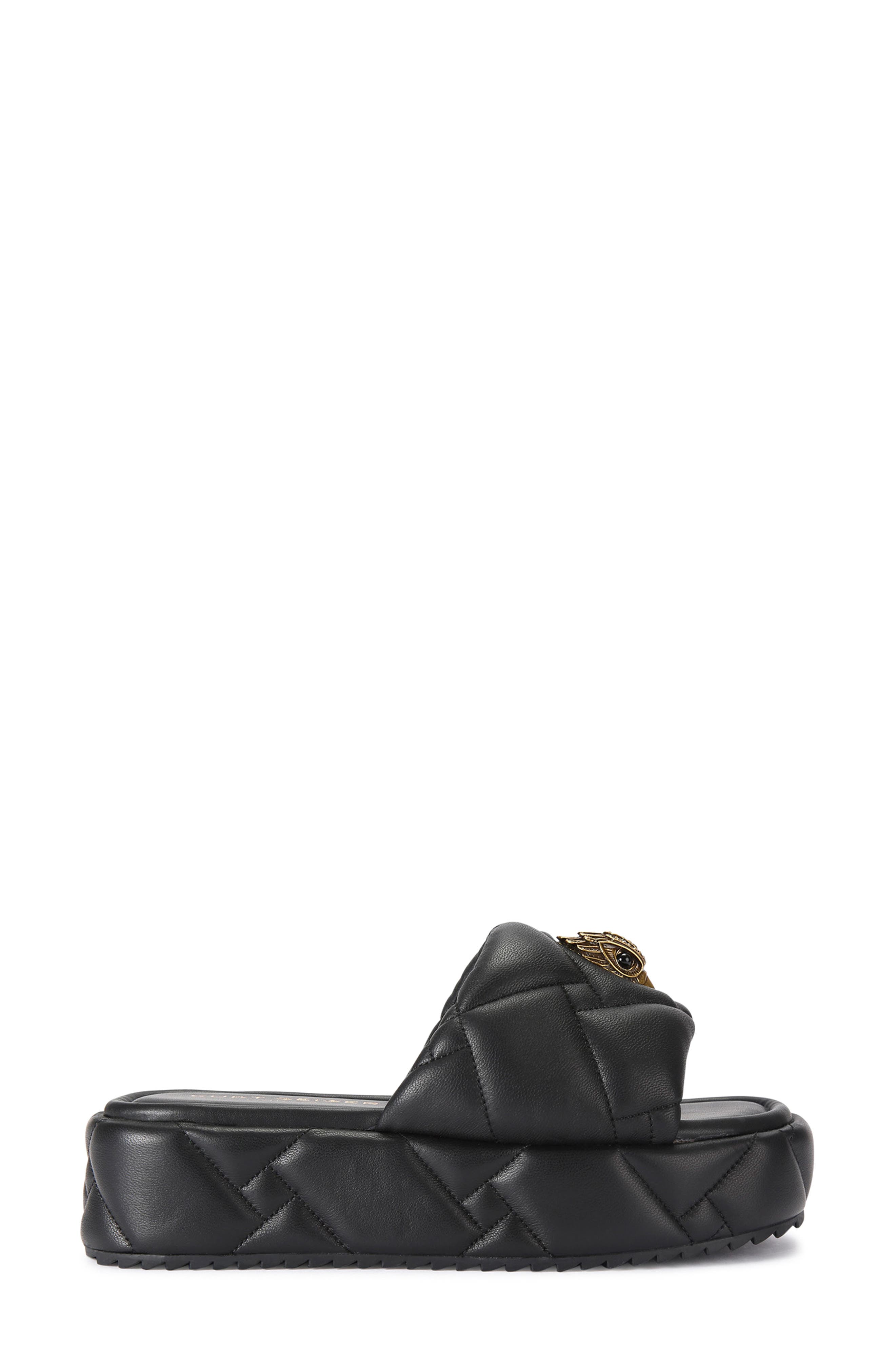 Kurt Geiger London Kensingtion Puff Platform Slide Sandal, Alternate, color, Black