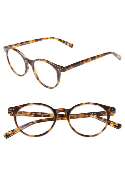 Eyebobs Case Closed 49mm Round Reading Glasses In Brown