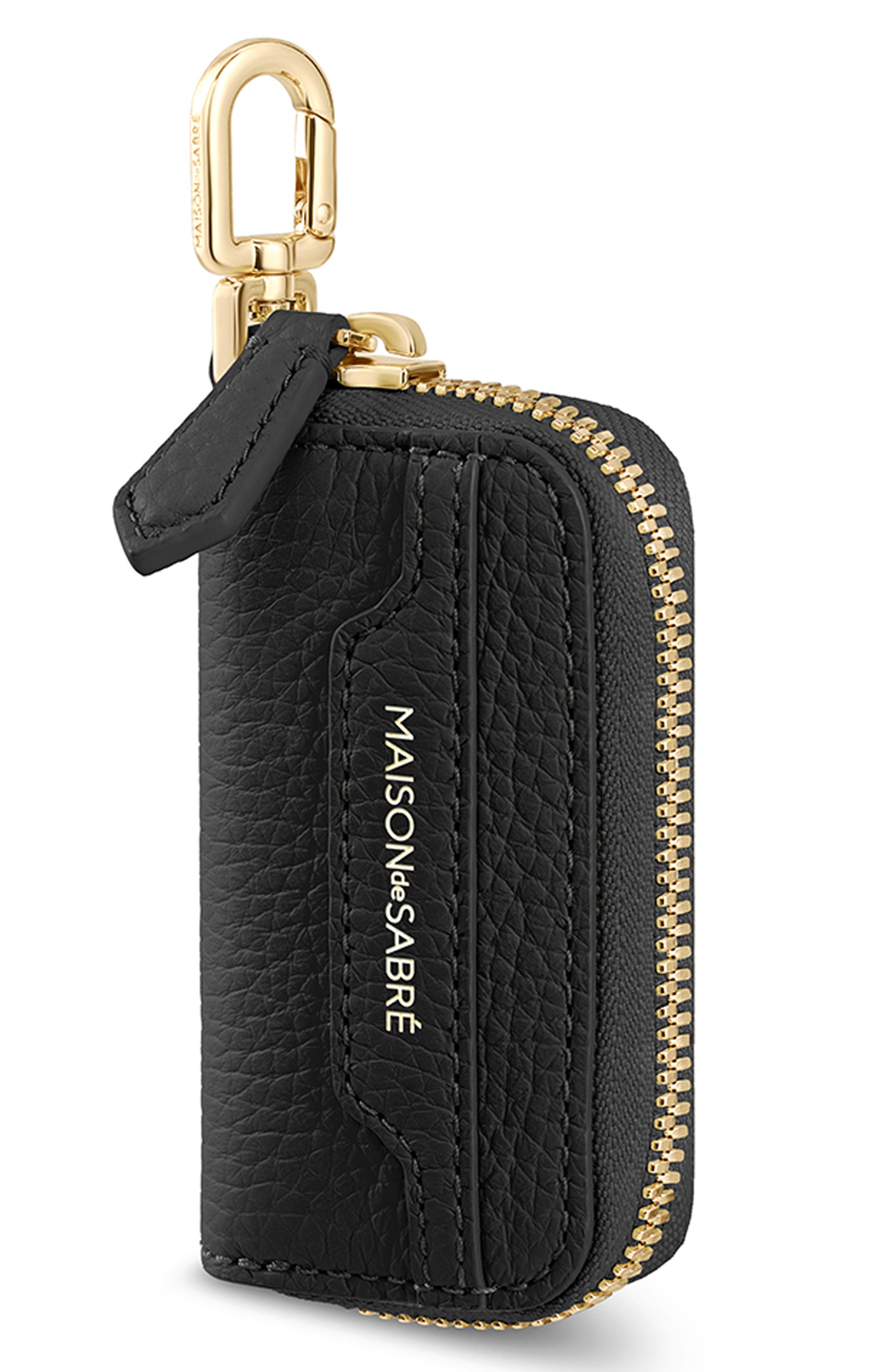 MAISON de SABRÉ The Key Case Charm, Alternate, color, Black Caviar