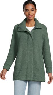 Lands' End Boucle Fleece Coat