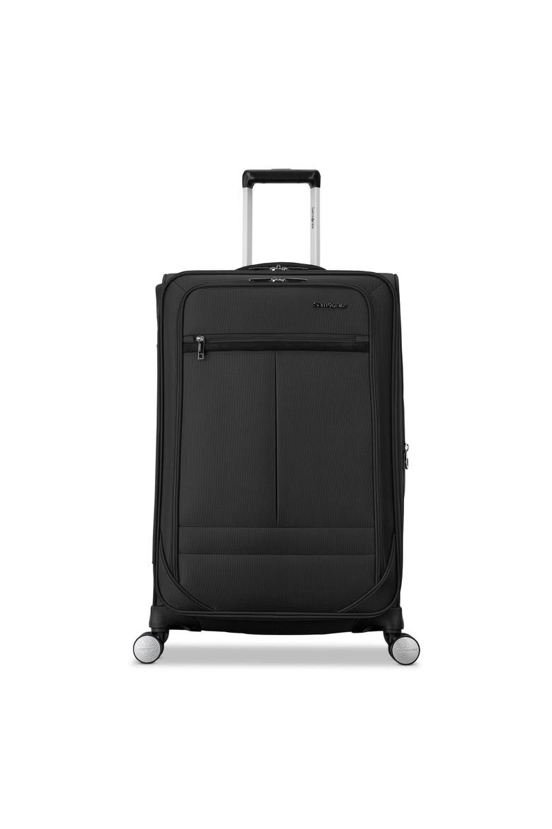 Element Softside Expandable 25" Medium Checked Spinner Luggage, Alternate, color, Black