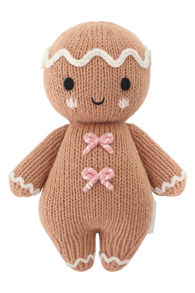 Candy Swirl Baby Gingerbread Stuffed Animal, Main, color, BROWN