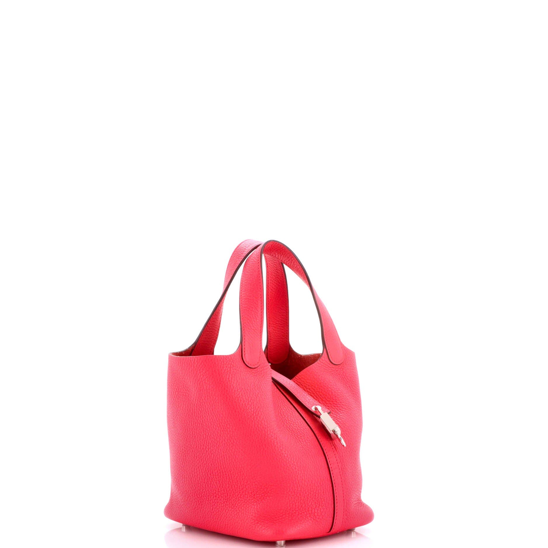 Pre-Owned Hermes Picotin Lock Bag Clemence PM, Alternate, color, Rose Extreme