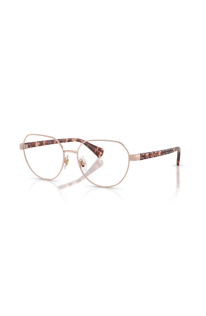 RALPH 54mm Irregular optical glasses, Main, color, Rose Gold