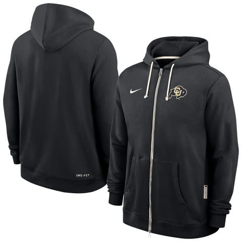 Men's Nike Black Colorado Buffaloes 2025 Sideline Performance Full-Zip Hoodie