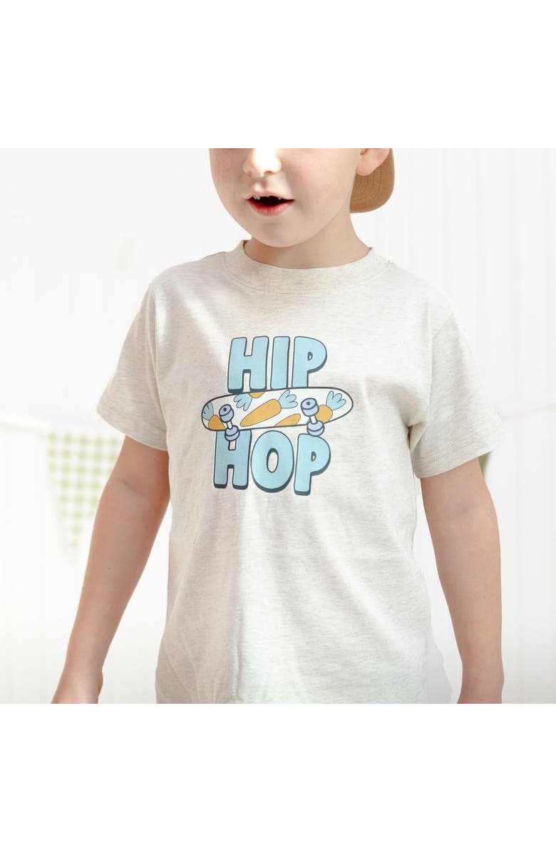 Sweet Wink Hip Hop Skateboard Easter Short Sleeve T-Shirt, Alternate, color, Natural Heather