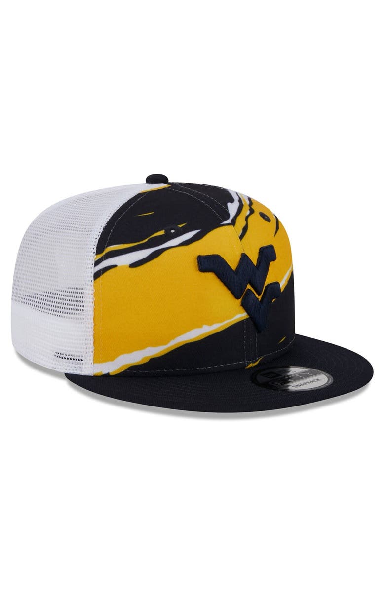 New Era Men's New Era Navy West Virginia Mountaineers Tear Trucker 9FIFTY Snapback Hat, Alternate, color, Navy