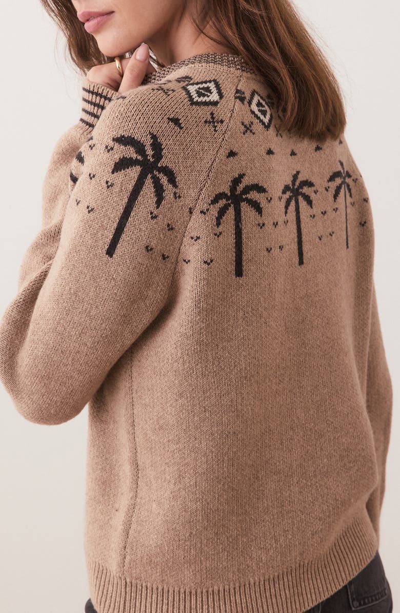 Marine Layer Archive Avalon Fair Isle Crewneck Sweater, Alternate, color, Oatmeal