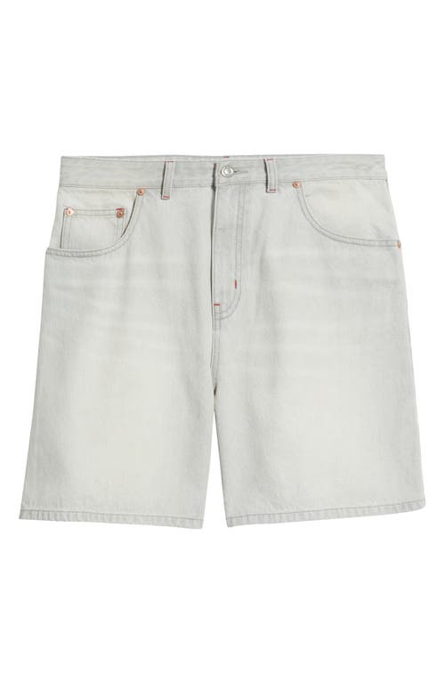 Elwood Trail Cotton Denim Shorts In Gray