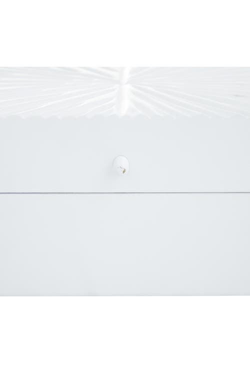Uma Set Of 2 Contemporary Wood Boxes In White