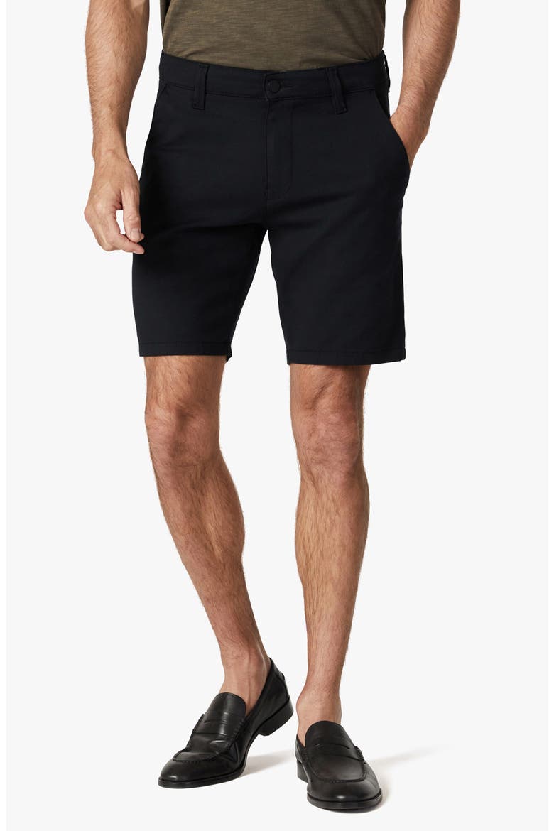 Arizona Stretch Cotton Blend Chino Shorts, Main, color, BLACK HIGH FLYER