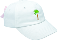 Bits & Bows Palm Tree Twill Bow Women's Baseball Hat