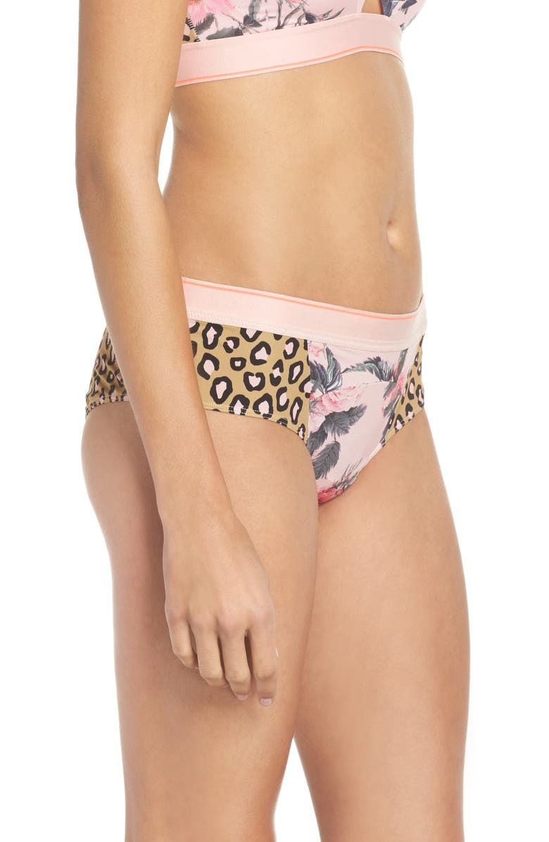 Stance Feline Floral Cheeky Hipster Briefs, Alternate, color, 