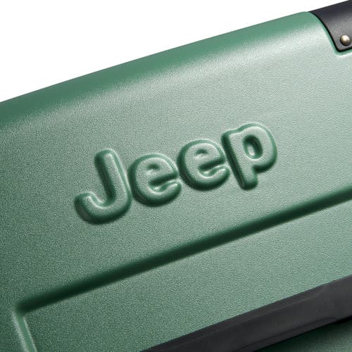 Jeep Jh002b Checked-large 29 Inch Hardside Expandable Luggage With Spinner Wheels In Green