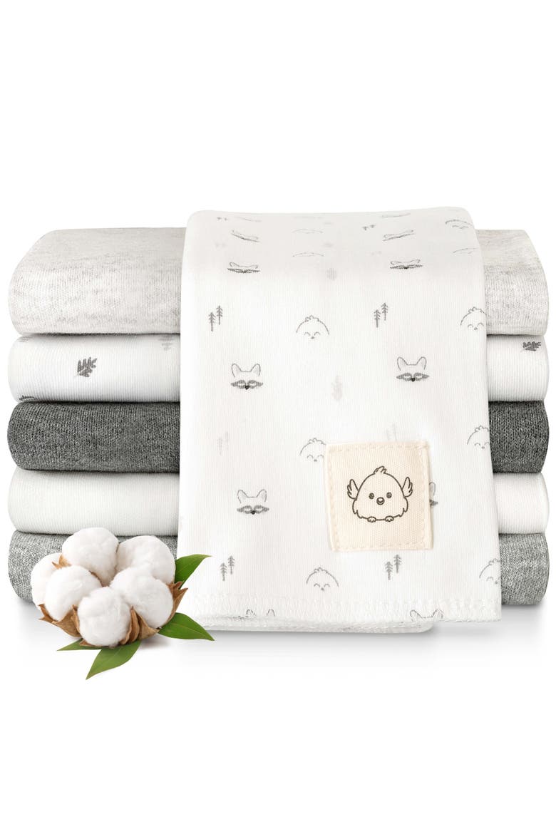 Shea Burp Cloths, Main, color, Neutrals