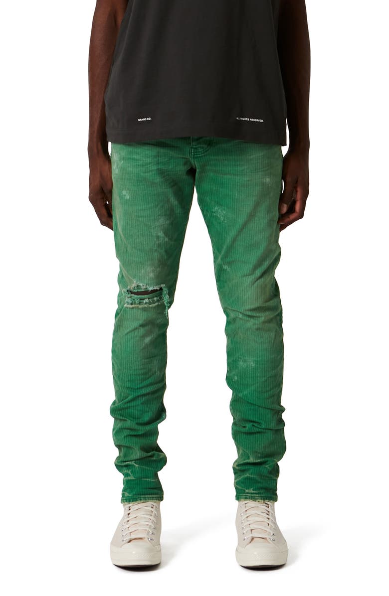 PURPLE BRAND Distressed Skinny Jeans, Main, color, 