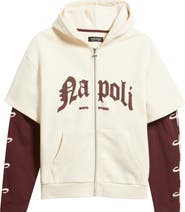 SANTO STUDIO Napoli Fight Team Layered Zip Hoodie