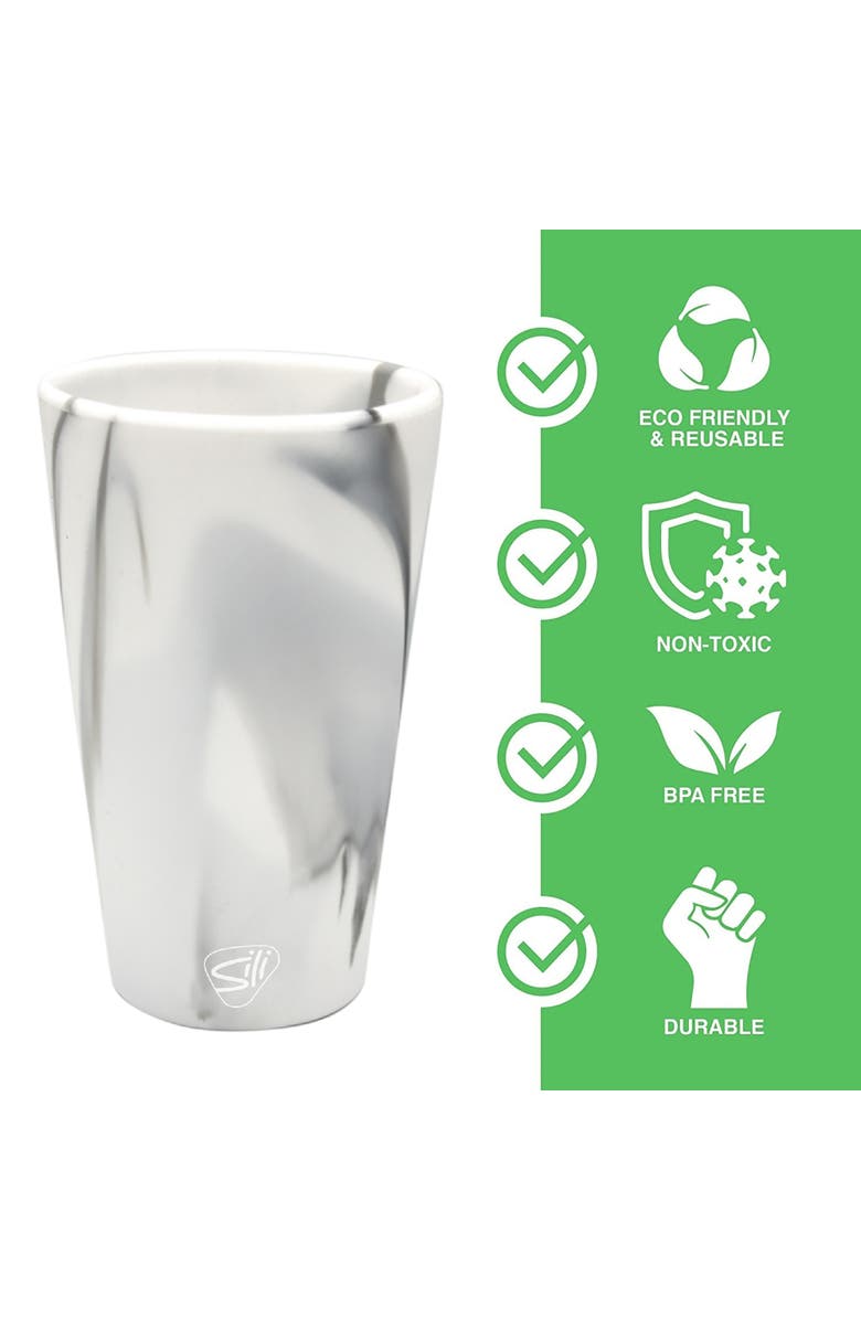 Silipint Silicone Pint Glasses 2 Pack 16oz, Alternate, color, Multicolored