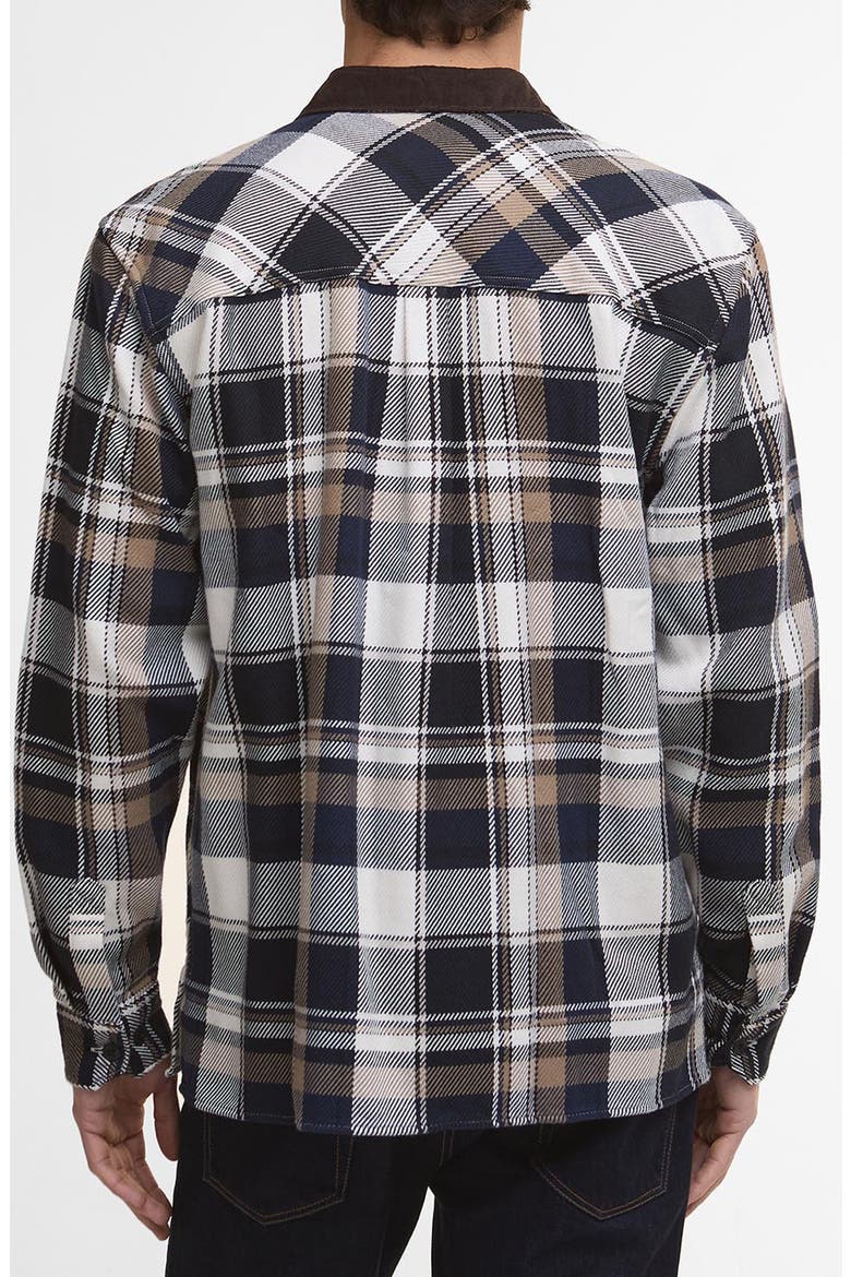 Grasmoor Plaid Heavyweight Cotton Twill Button-Up Shirt, Alternate, color, NAVY