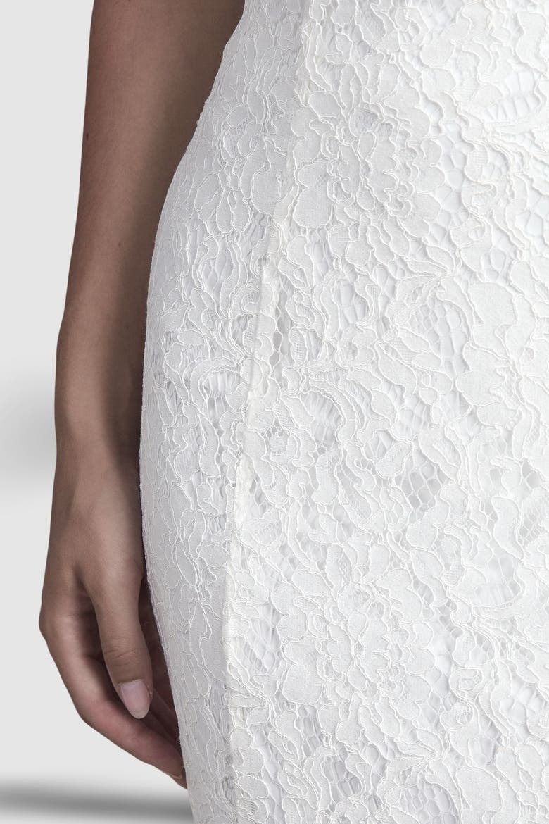 Lace Bridal Maxi Skirt, Alternate, color, Ivory