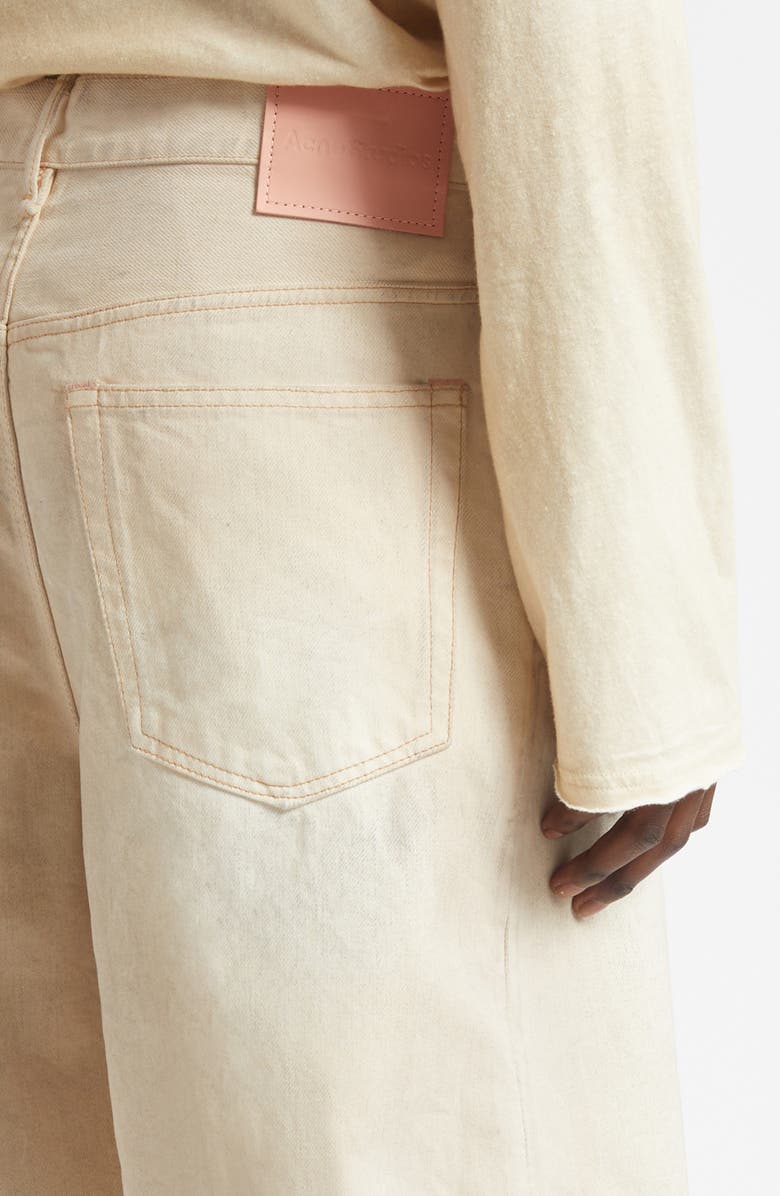 Acne Studios Baggy Denim Shorts, Alternate, color, Sand Beige