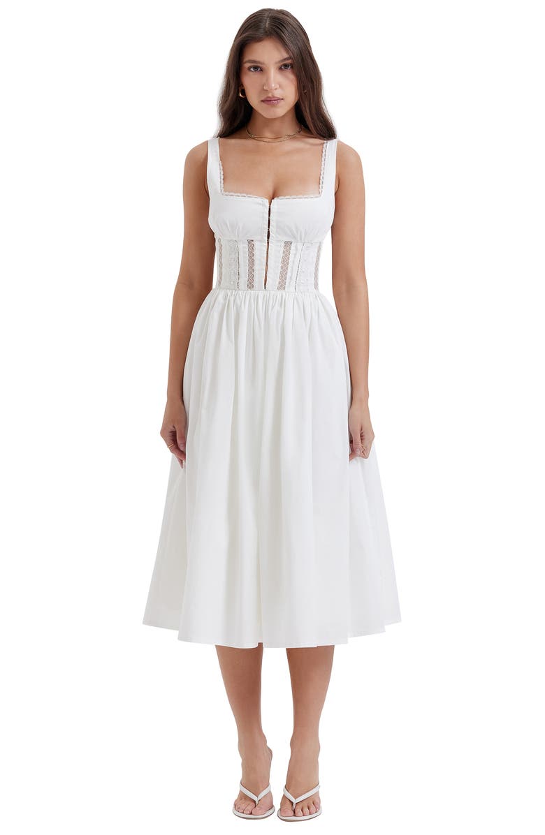 HOUSE OF CB Perle Lace Corset Sundress, Alternate, color,