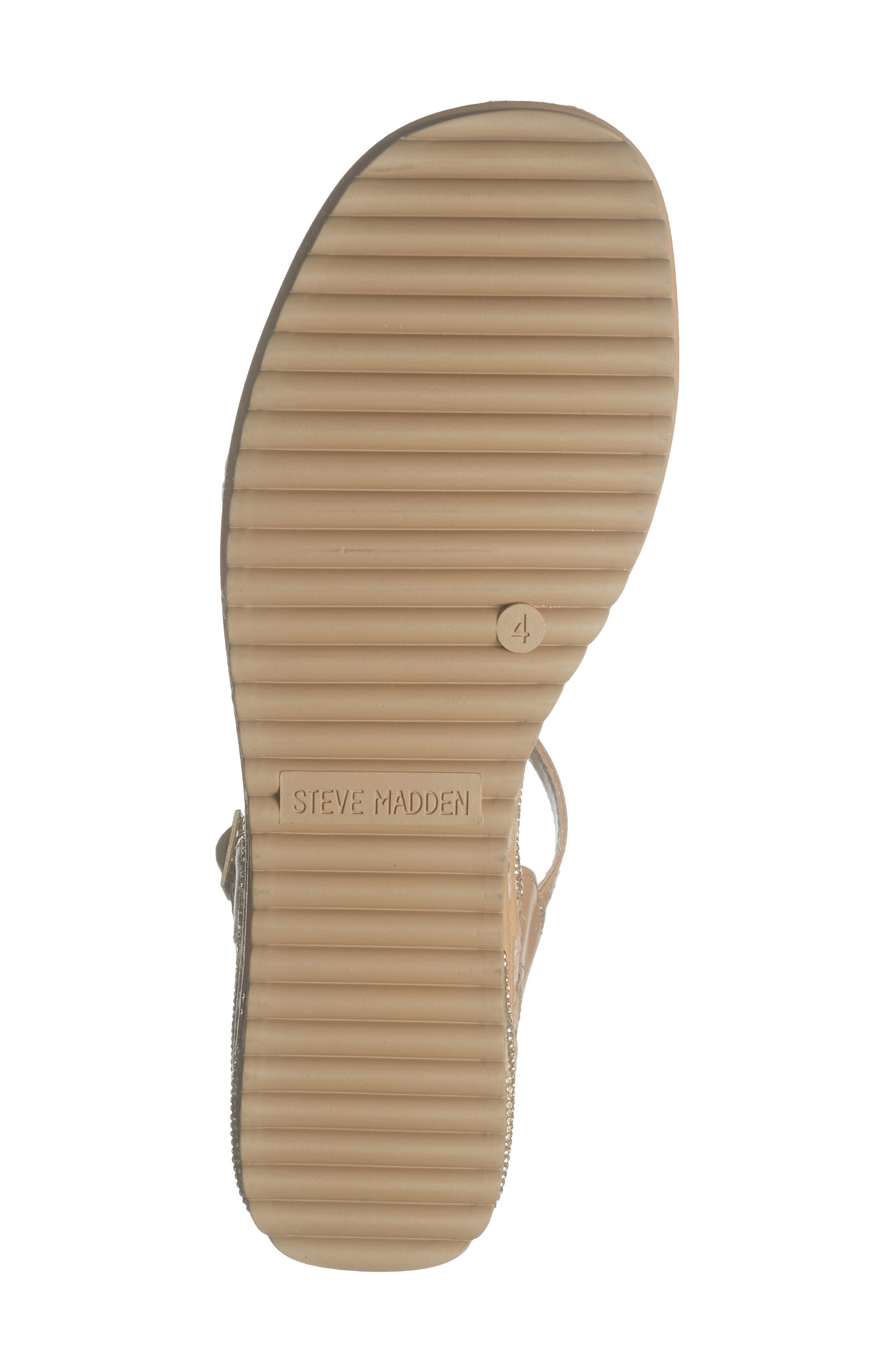 Steve Madden Kids' Berry Espadrille Wedge Sandal, Alternate, color, Cognac