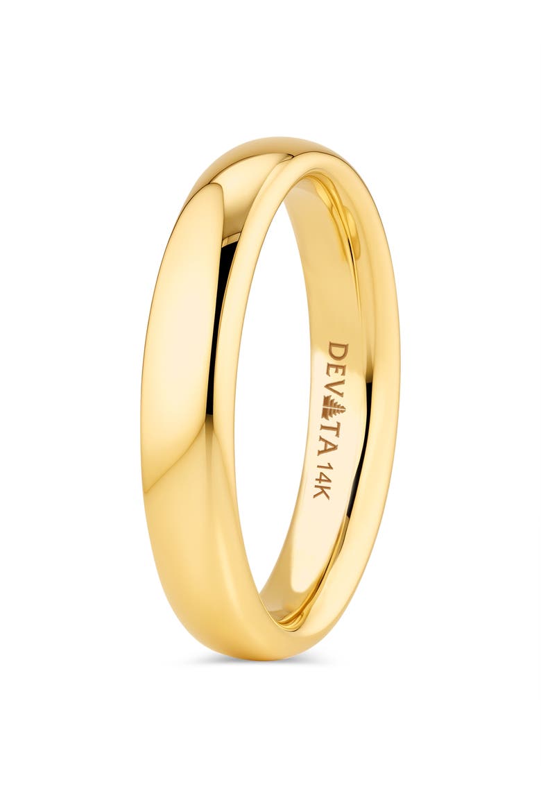 4mm Classic Dome Band Ring in 14K Gold, Alternate, color, Gold