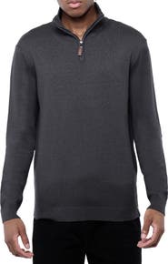 Spring + Mercer Mock Neck Quarter Zip Sweater