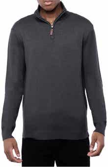 Spring + Mercer Mock Neck Quarter Zip Sweater
