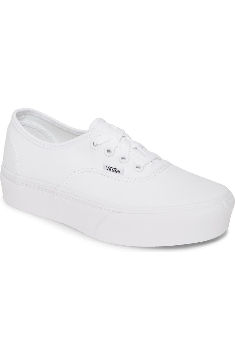 Vans Gender Inclusive Authentic Platform Sneaker, Main, color,