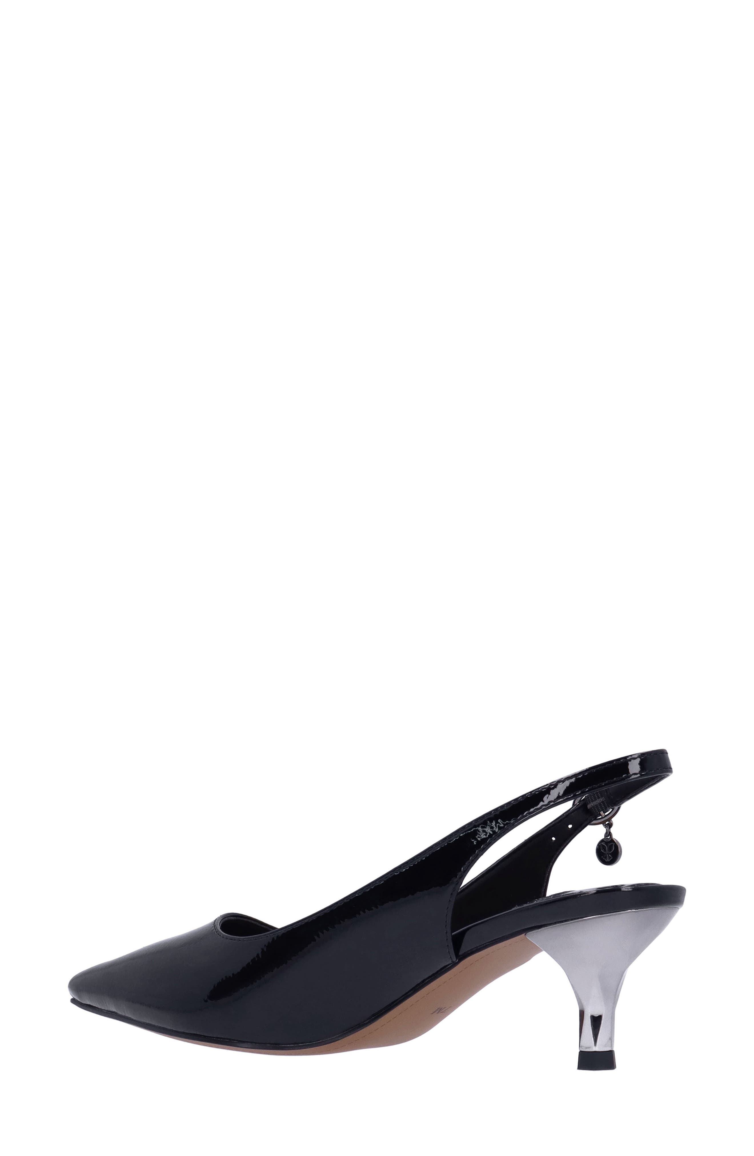J. Reneé Ferryanne Slingback Pointed Toe Pump, Alternate, color, Black