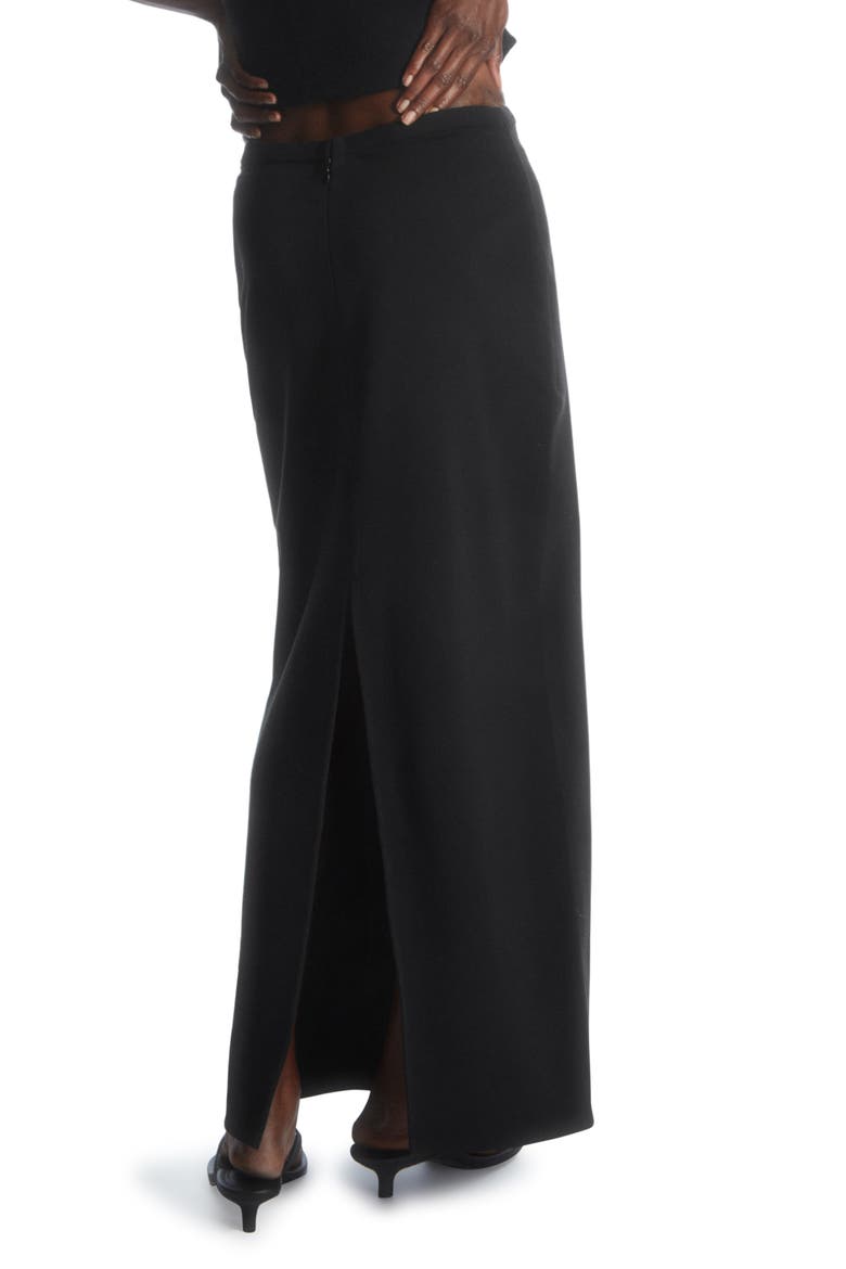 Column Maxi Skirt, Alternate, color, BLACK DARK KY CP