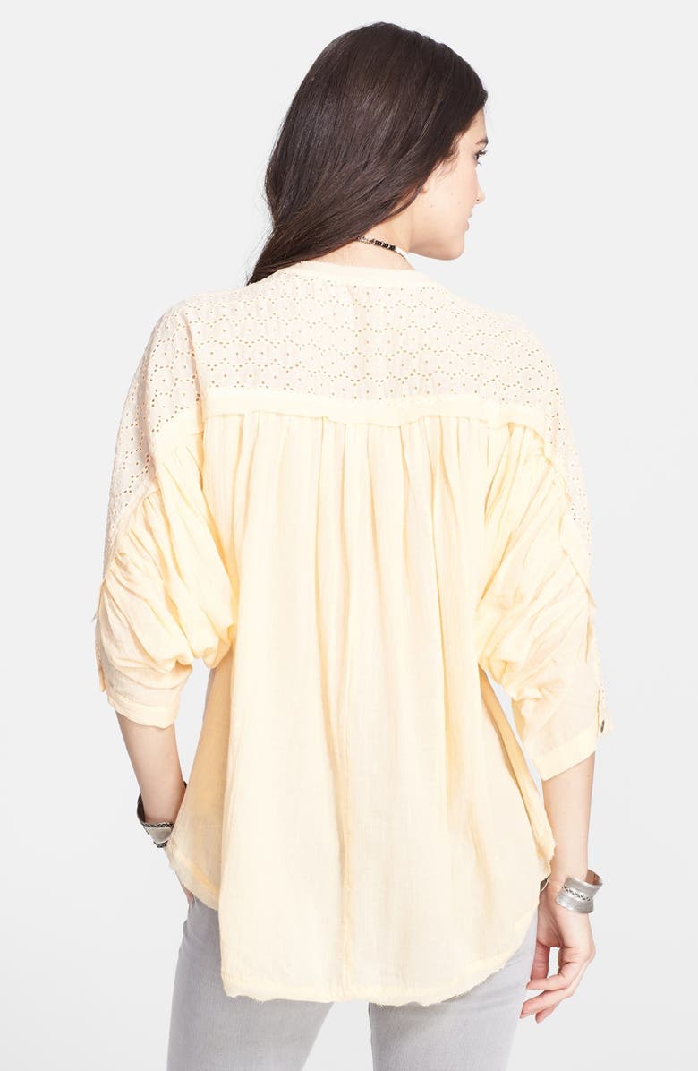 Free People 'Two to Tango' Eyelet Yoke High/Low Top, Alternate, color,