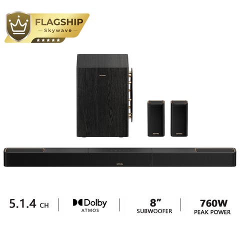 Skywave Series, 5.1.4ch Sound Bar with Dolby Atmos
