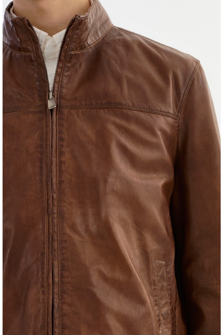 Leather Jacket, Alternate, color, TAN