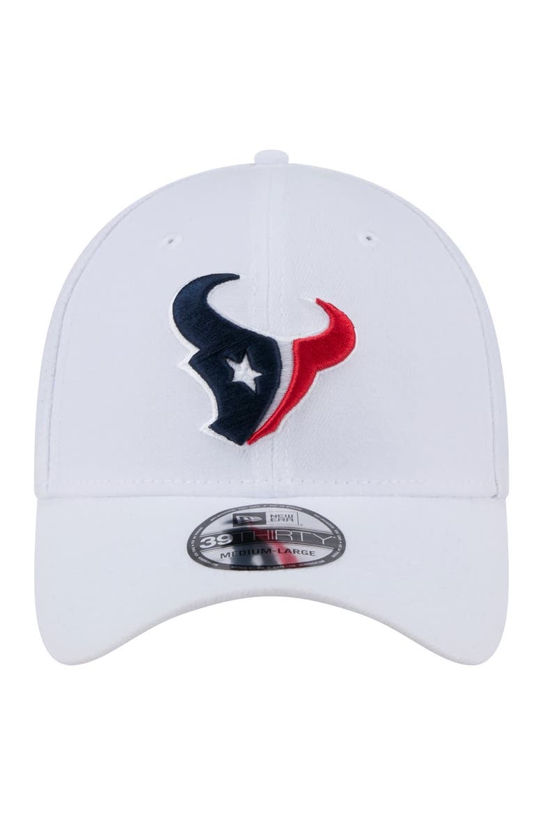 Men's New Era White Houston Texans Main 39THIRTY Flex Hat, Alternate, color, White