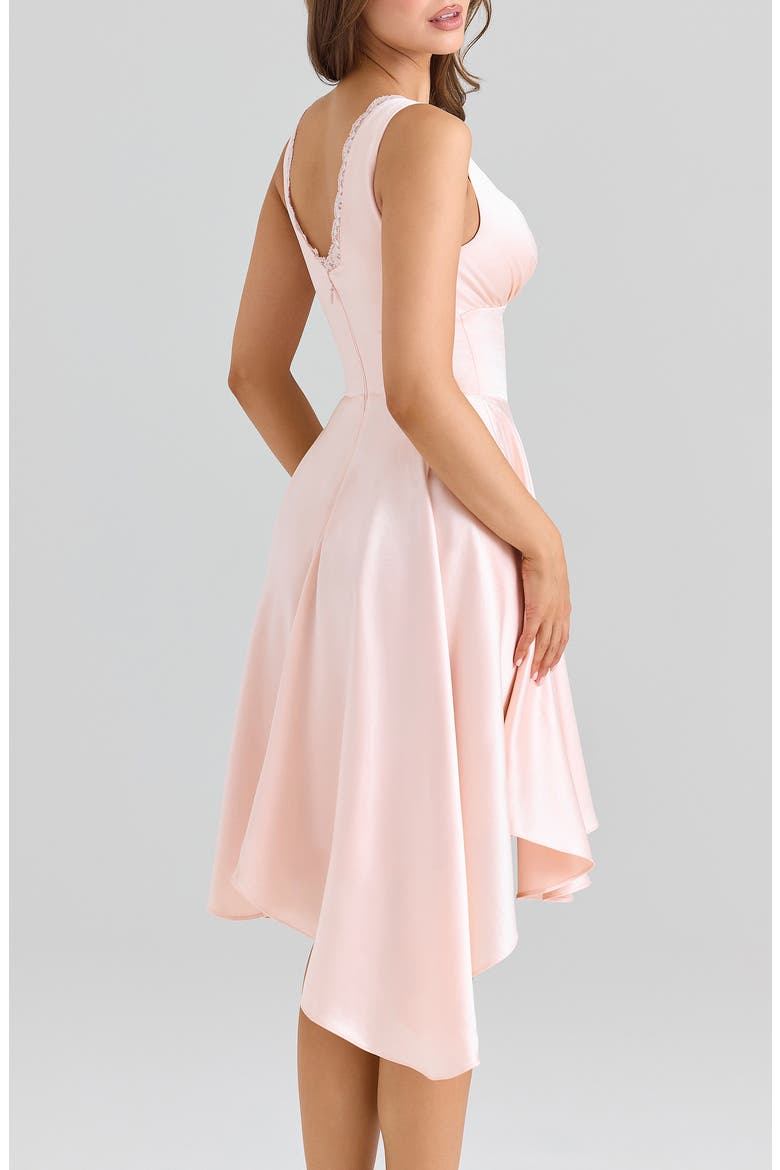 Ysabella Handkerchief Hem Dress, Alternate, color, PINK