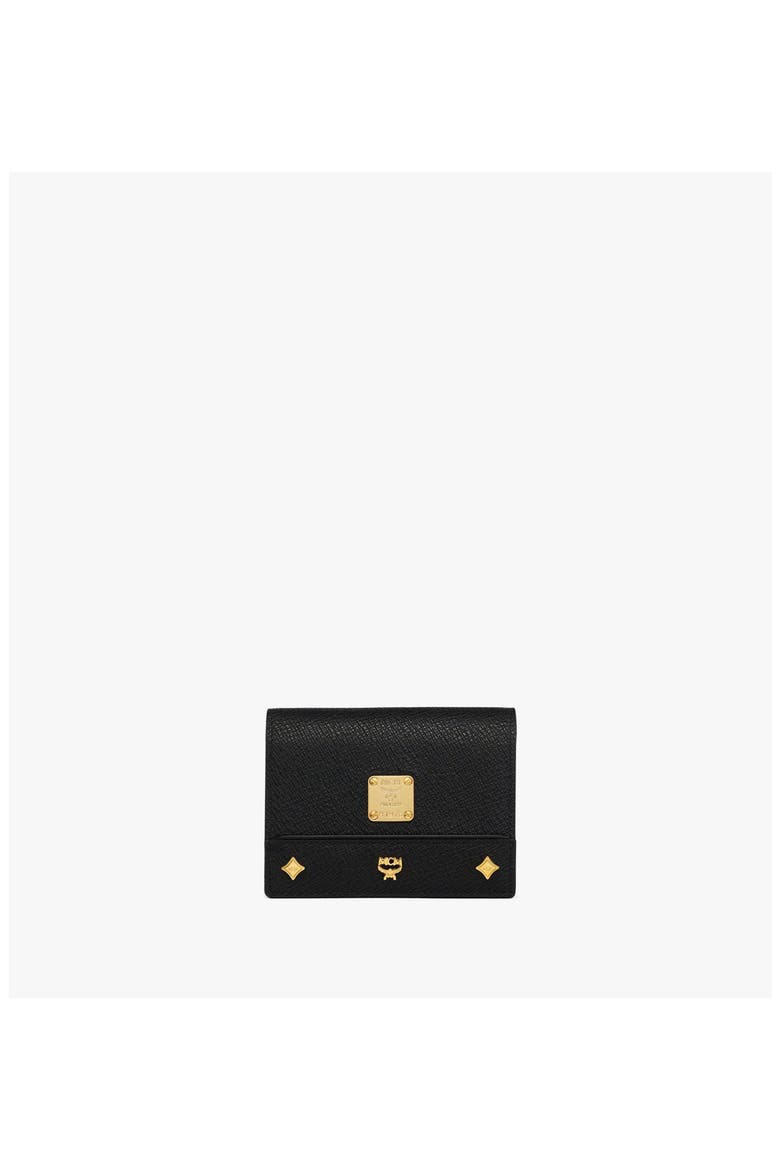 Large Pina Wallet in Studded Calfskin, Main, color, Black