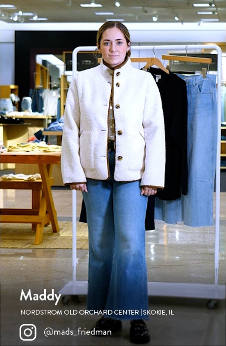 Faux Shearling Boxy Jacket, sales video thumbnail