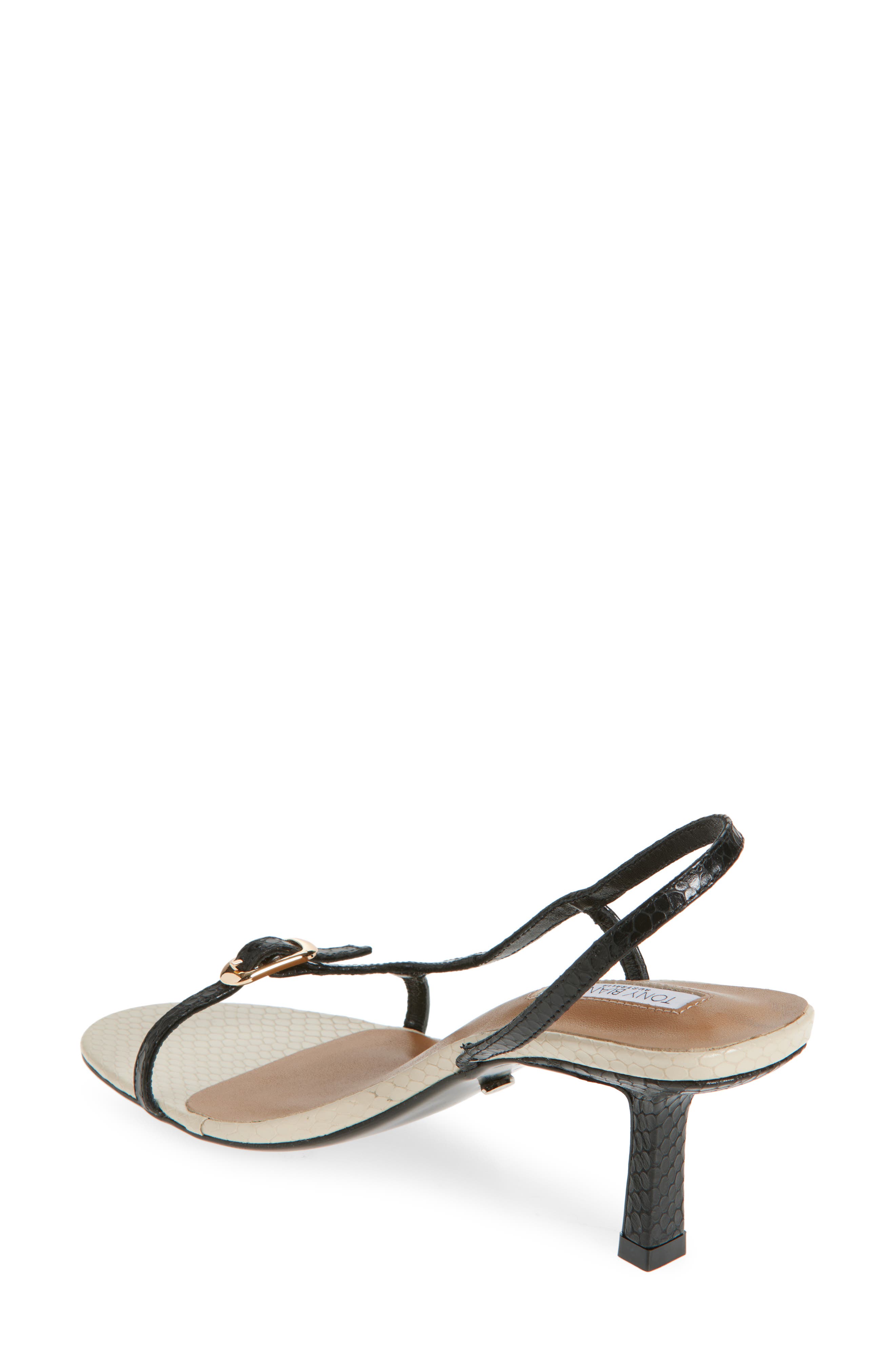 Tony Bianco Christine Slingback Sandal, Alternate, color, Black Snake